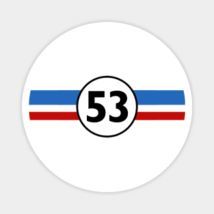 Herbie 53 Classic Racing Car 1963 Circle Logo #9 Magnet